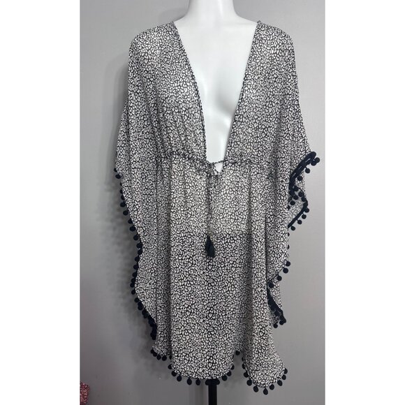 Bleu by Rod Beattie Women's Let's Get Loud Cover-Up Caftan SWIM NWT Small - Picture 2 of 9